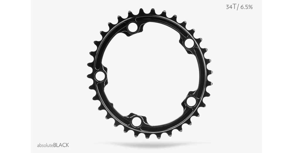 Árcsökkenés Lánckerék aB Országúti OVAL 110BCD 5 lyukas fekete 34T