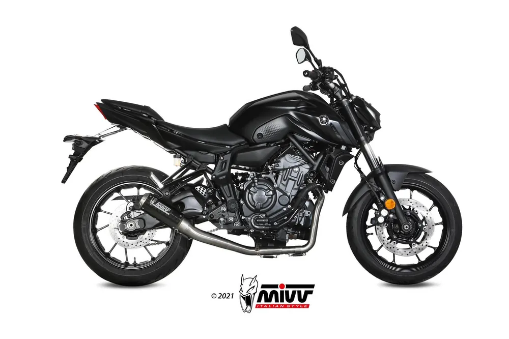 Mivv MK3 karbon kipufogó rendszer – MT-07/FZ-07 Prémium
