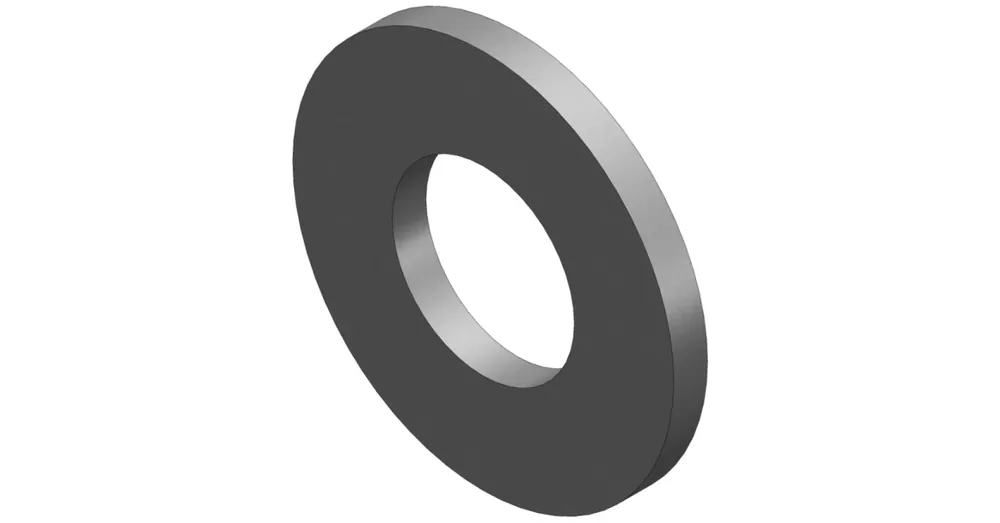 W_1243 - Washer_DIN 125A_M4 black Expressz szállítás
