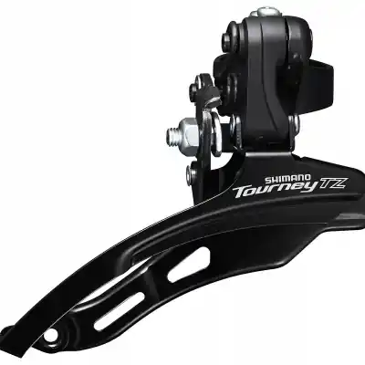 Expressz szállítás Shimano Tourney FD-TZ500 Felül Húzós Első Váltó - fekete