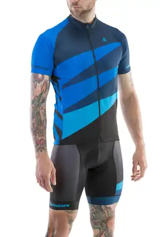 Akció Merida Cx Design Rövidujjú Kerékpáros Mez - Kék
