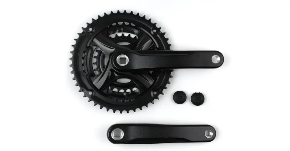 Legkelendőbb Prowheel TY-CN90 négyszögtengelyes trekking hajtómű 28-38-48T, 170 mm, alumínium, fekete, OEM kiszerelés