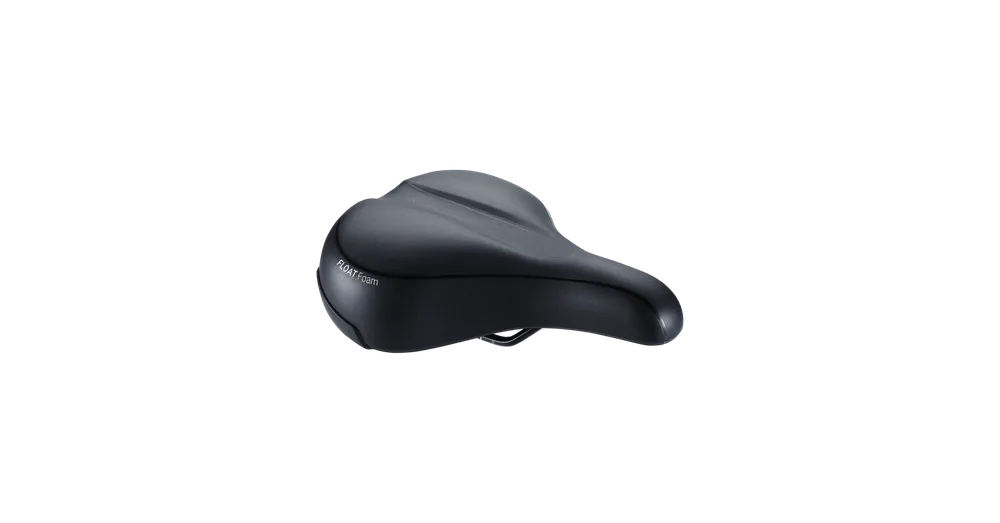 Vásárlói kedvenc BBB Cycling kerékpáros nyereg BSD-93 Meander Relaxed, unisex, szintetikus bevonat, anatómiai csatornával, lebegő szivacsos, 205mm széles, 265mm hosszú, fekete