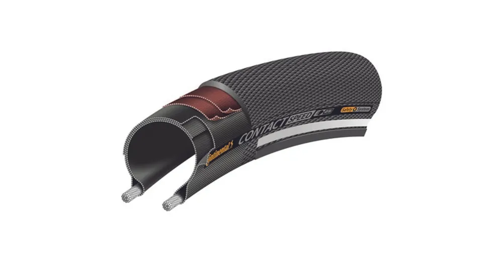 Korlátozott ajánlat Continental kerékpáros külső gumi 32-559 Contact Speed 26x1,3 fekete/fekete, Skin