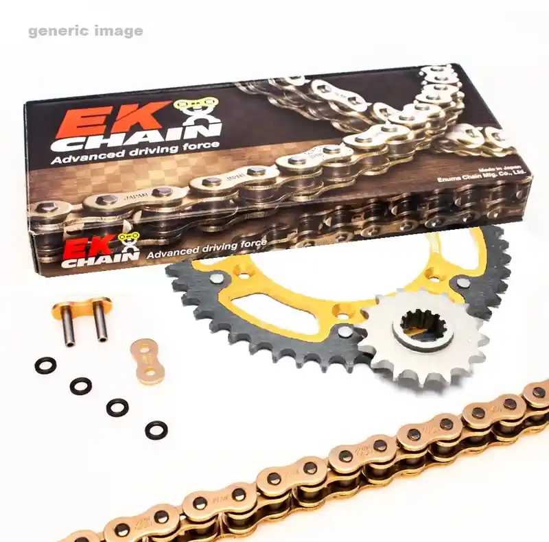 Legkelendőbb Chain kit EK PREMIUM EK + JT with gold ZVX3 chain -absolute TOP quality